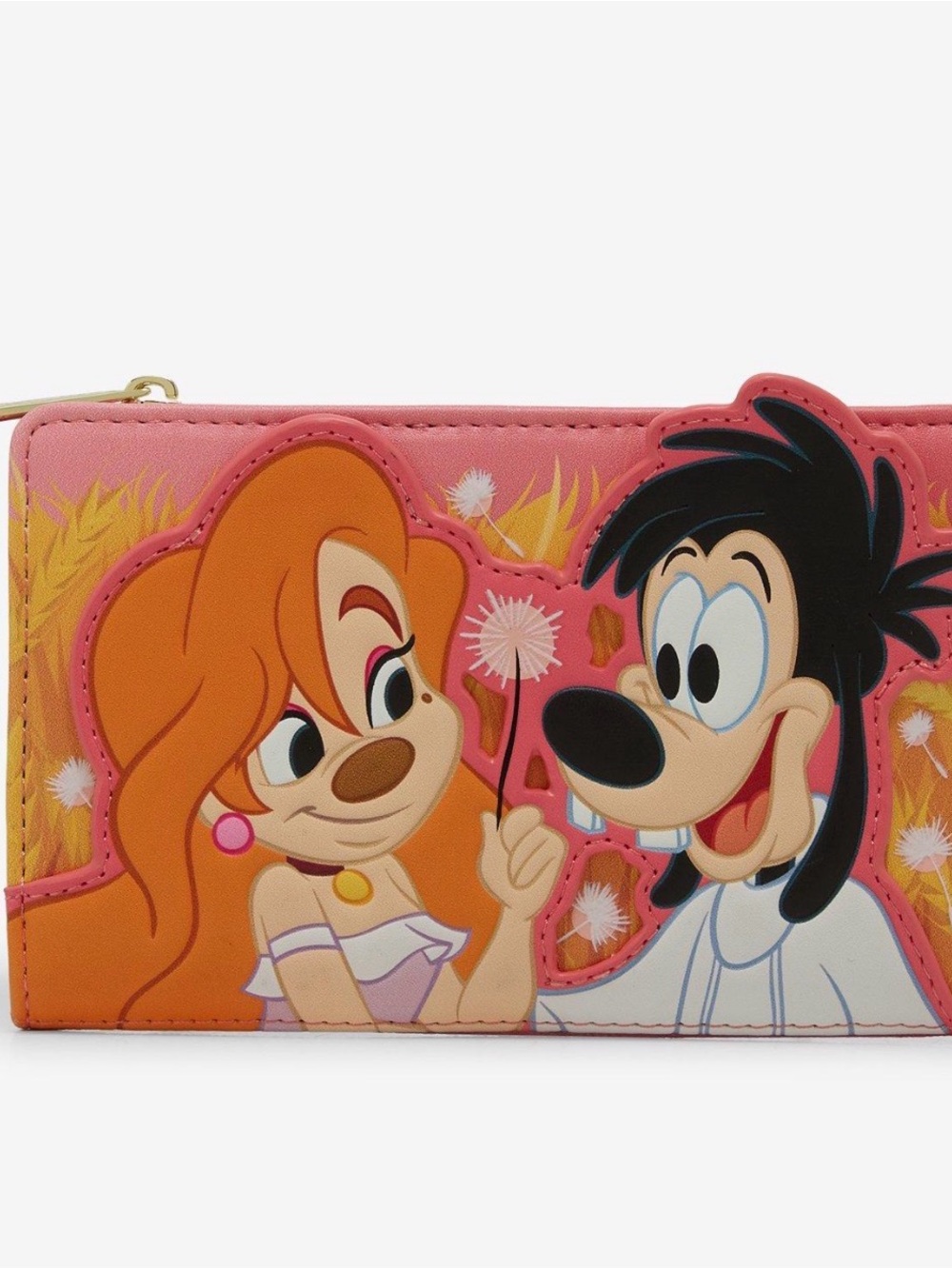 Loungefly Disney A Goofy Movie Max & Roxanne Dandelion Zip Wallet NWT